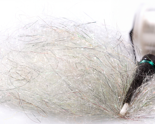 Baitfish ULTRA Sparkle Dubbing, Dirty White UVR / 01
